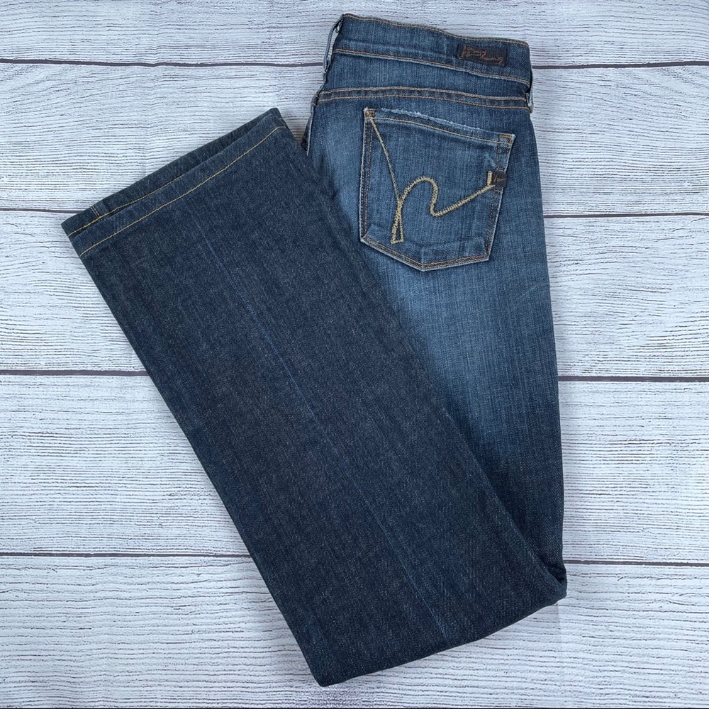 EUC COH Flare Leg Kelly 32.5”L Stretch Low Wst 30